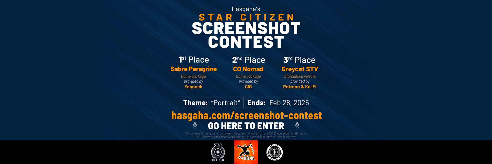 February 2025 Screenshot Contest banner